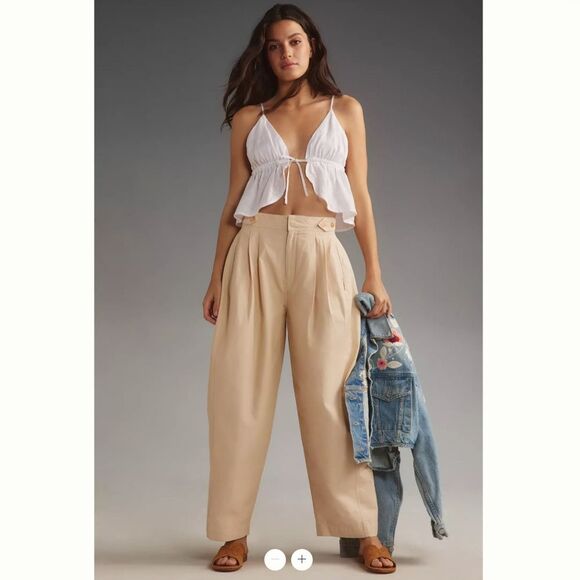 Maeve Pants - Anthropologie Maeve Utility Barrel Trouser Pants
